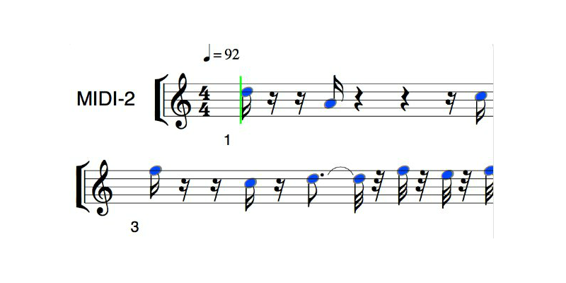 正確なリアルタイム MIDI 変換