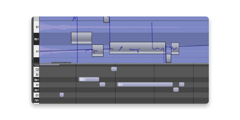 オーディオをMIDIにコンバート