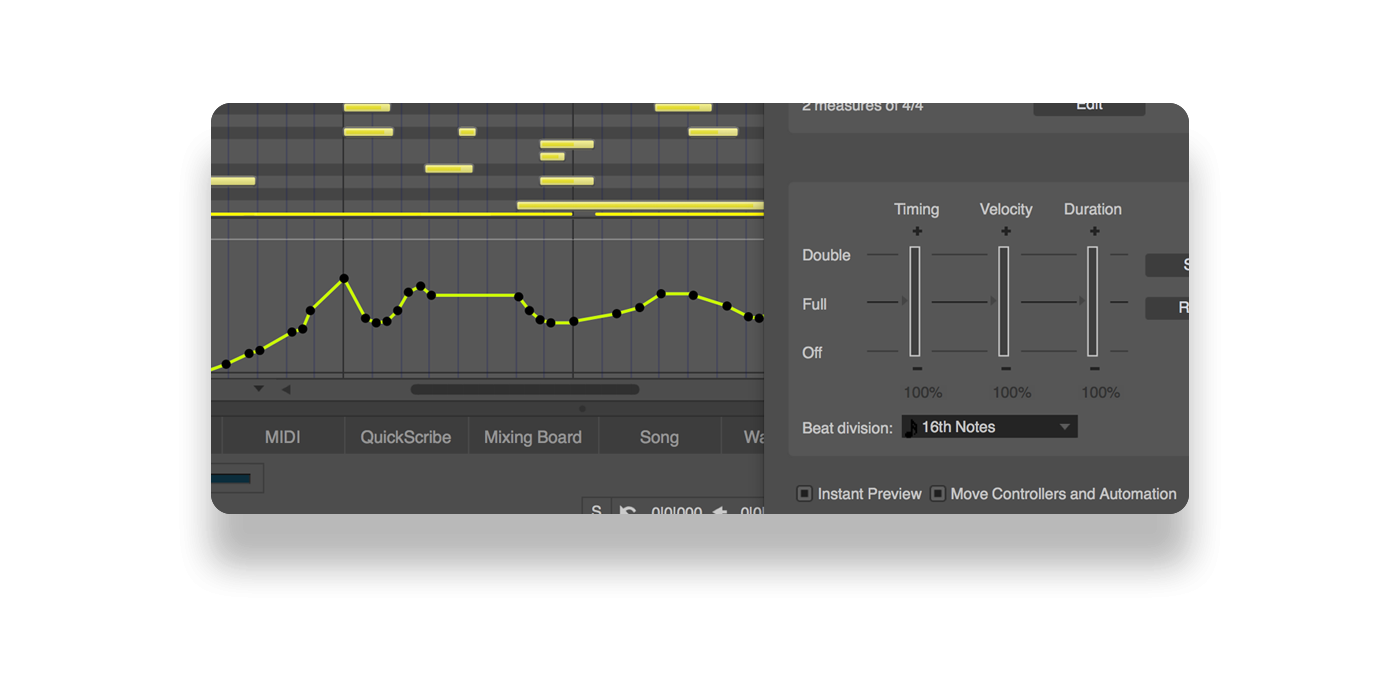 ENHANCED QUANTIZE AND GROOVE QUANTIZE