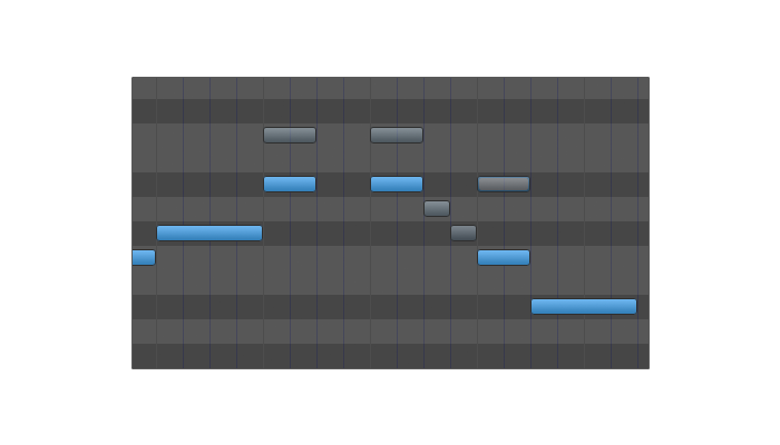 ミュートMIDIノート