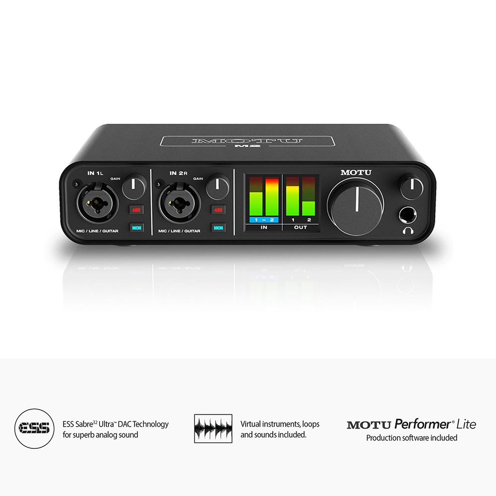 MOTU M2 2x2 USB-C Audio Interface – WAFUU JAPAN