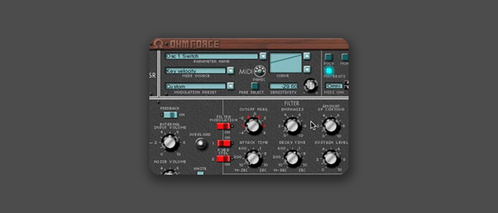 MIDI Mod セクション