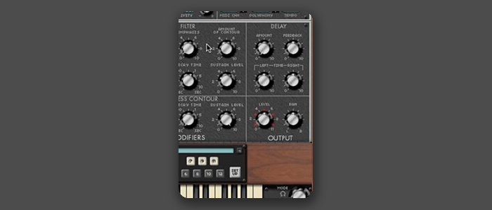 DELAY & OUTPUT セクション